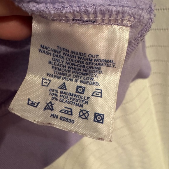 Lands' End Light Purple Lilac Sweatshirt Size Medium 10-12 - Picture 4 of 4